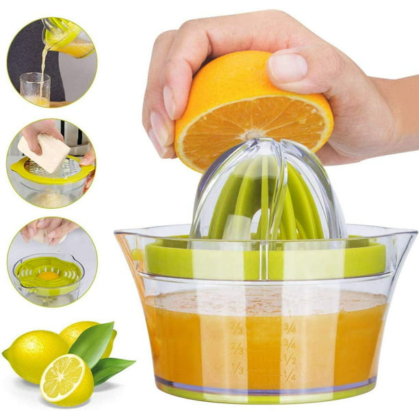 White Cabilock Ceramic Fruit Juicers Home Manual Hand Squeezer Juice Extractor Cheese Grater with Reamers Cup for Citrus Lemon Orange 